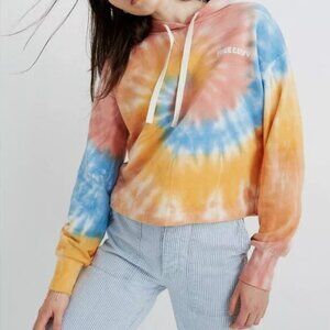 Madewell X Free & Easy Tie Dye Hoodie Sweatshirt Womens Size Medium Pullover